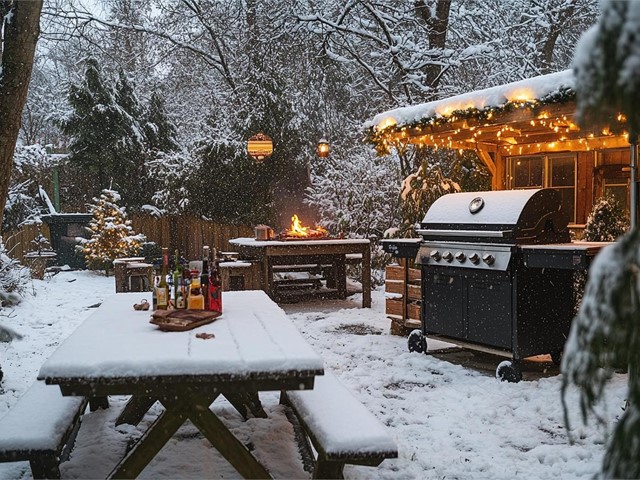 ¿Puede la barbacoa estar todo el invierno a la intemperie?